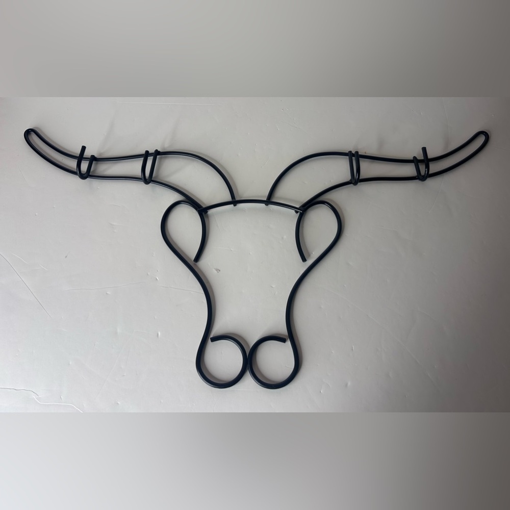 Western Bull / Steer Head Metal Wall Hooks - Coat Rack Keys Cowboy Ranch decor